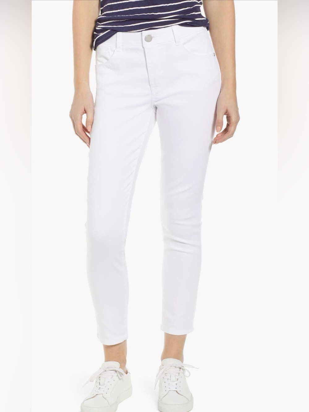 Wit & Wisdom White High-Rise Ankle Skimmer Jeans with Tag